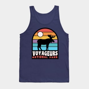 Voyageurs National Park Moose Minnesota Badge Tank Top